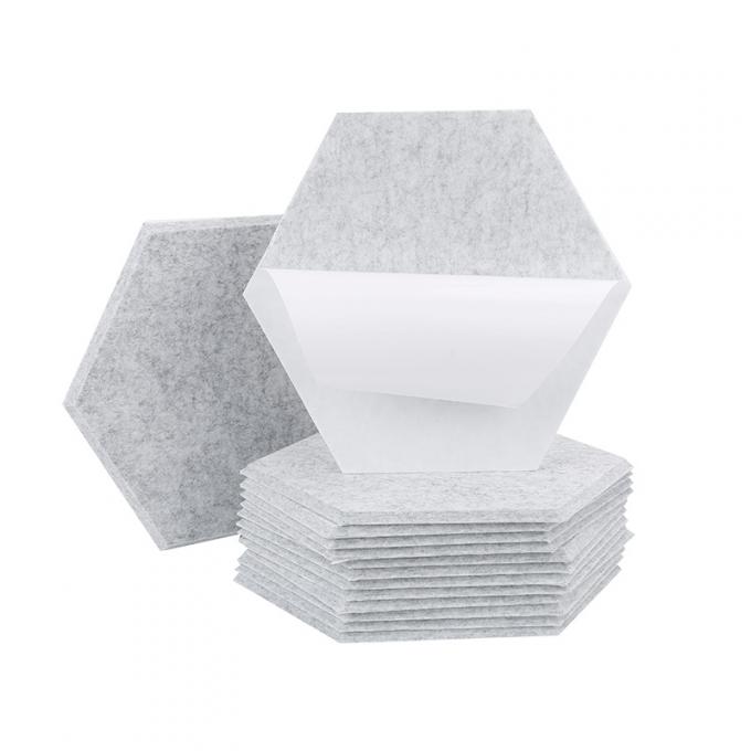 Self Adhesive Soundproof Hexagon Polyester Fiber Acoustic Panel ...