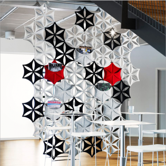 Meeting Room Easy Install Acoustic Room Dividers Suspended Space Divider